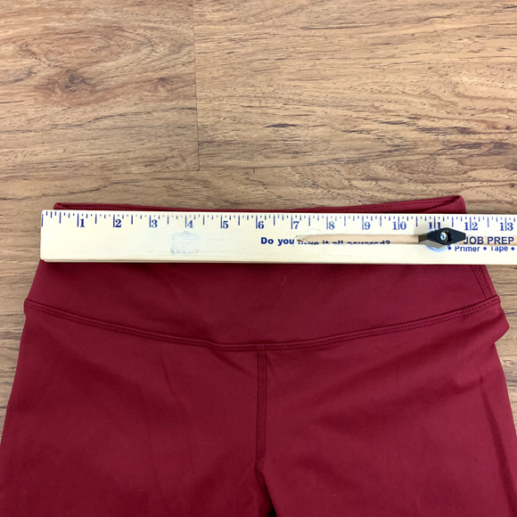 Buffbunny Capri Leggings Activewear Stretch Red Maroon Womens Size Small - Picture 5 of 8